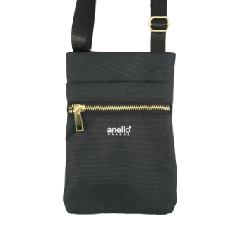 【anello】アネロ GRANDE　軽量はっ水 スマホショルダー　ブラック