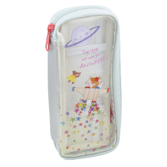 ココちゃん　タイディフラットペンケース シルバー