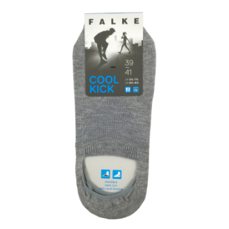 【FALKE】ファルケ　スニーカーソックス COOL KICK INVISIBLE　ライトグレー　37-38