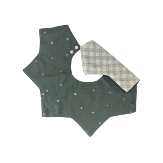 〔lien de famille リヤンドファミーユ〕リバーシブルスタイ ダークグレー×チェック