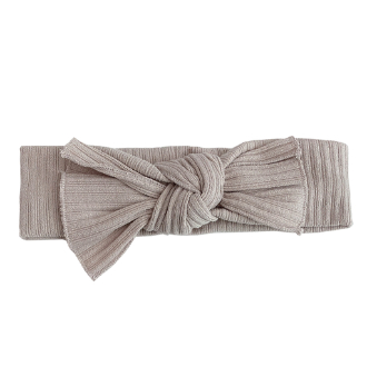 〔lien de famille リヤンドファミーユ〕リブヘアバンド サンドベージュ
