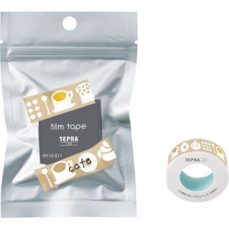 キングジム 「テプラ」Lite フィルムテープ カフェ