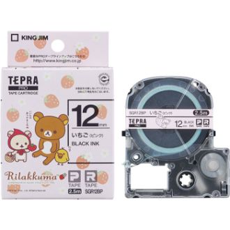 キングジム 「テプラ」PRO テープカートリッジ リラックマ  いちご（ピンク）