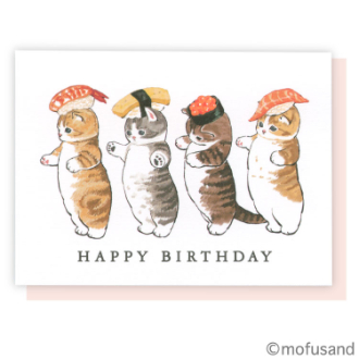 もふさんど　ミニカード／バースデー(MG－34)