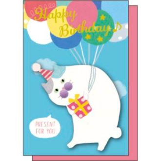 アクティブ フラッフムームーバースデーカード F12-GM-81