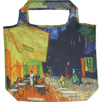 名画エコバッグ（ゴッホ「夜のカフェテラス」）