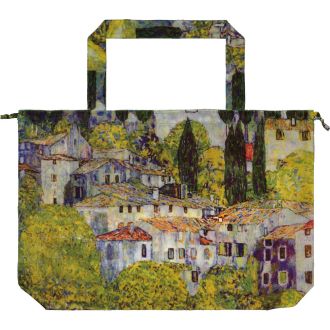 名画レインバッグカバー（クリムト「カソーネスガルダチャーチ」）