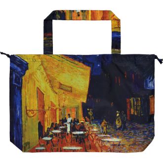 名画レインバッグカバー（ゴッホ「夜のカフェテラス」）