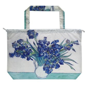 名画レインバッグカバー（ゴッホ「アイリスの花瓶」）