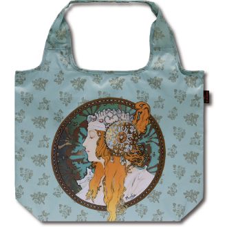 名画クーラーエコバッグ（ミュシャ「ブロンドとローズ」）