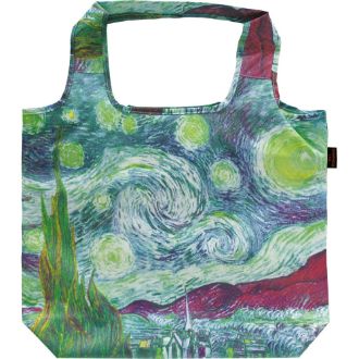 名画クーラーエコバッグ（ゴッホ「星月夜」）
