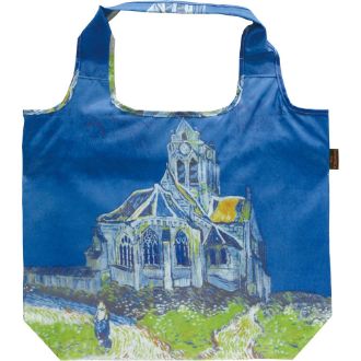名画クーラーエコバッグ（ゴッホ「オーヴェルの教会」）