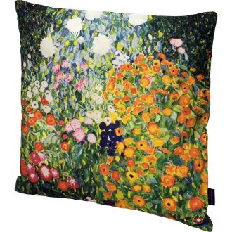 名画クッションカバー（クリムト「フラワーガーデン」）