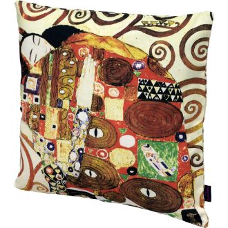 名画クッションカバー（クリムト「抱擁」）