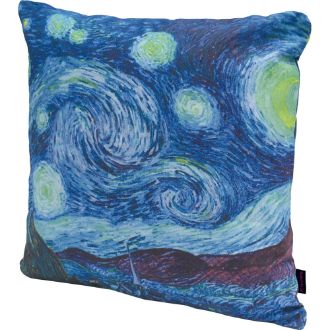 名画クッションカバー（ゴッホ「星月夜」）