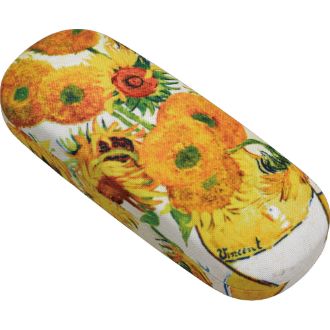 名画メガネケース（ゴッホ「ひまわり」）