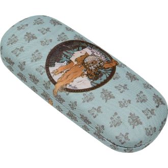 名画メガネケース（ミュシャ「ブロンドとローズ」）