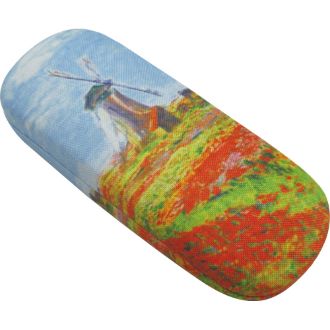 名画メガネケース（モネ「チューリップ畑」）