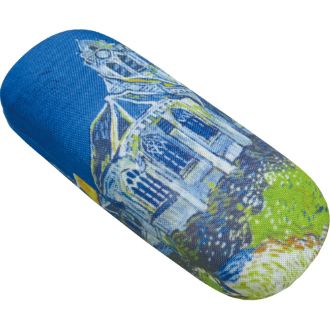 名画メガネケース（ゴッホ「オーヴェルの教会」）