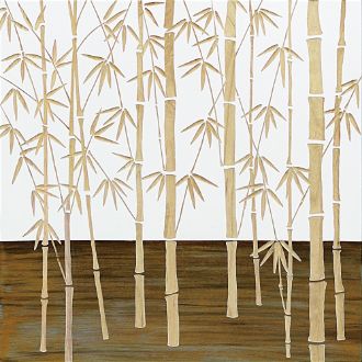 ウッド スカルプチャー アート「フォレスト バンブー（WH+NP）」