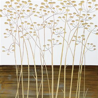 ウッド スカルプチャー アート「フィールド フラワー2（WH+NP）」