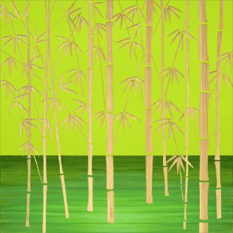 ウッド スカルプチャー アート「フォレスト バンブー（GR+NP）」