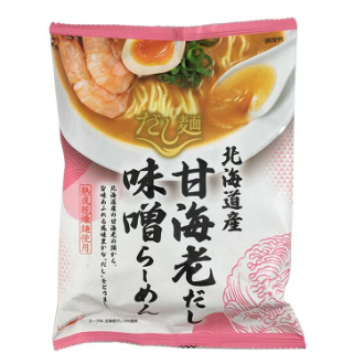 だし麺　北海道産甘海老だし味噌らーめん