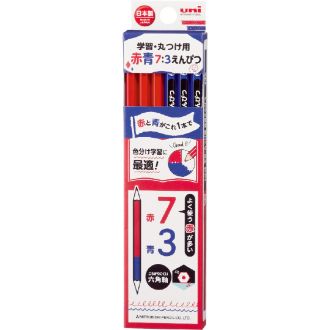 uni学習・丸つけ用7:3赤青鉛筆