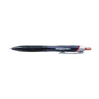 ノック式油性ボールペン ジェットストリーム0.38mm 赤インク 赤