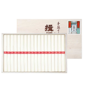 揖保乃糸　上級品赤帯　木箱入り　WZ-30　※ギフト包装不可・熨斗不可