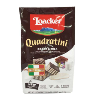 【Loacker】 ローカー  ココア&ミルク 125g