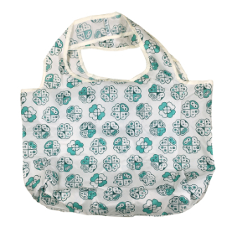 【ai sayama】アイ サヤマ　ポケッタブルエコバッグ　フクローバー