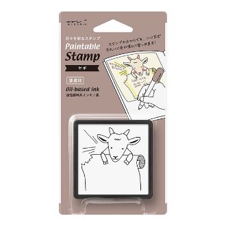 スタンプ 浸透印 ヤギ柄