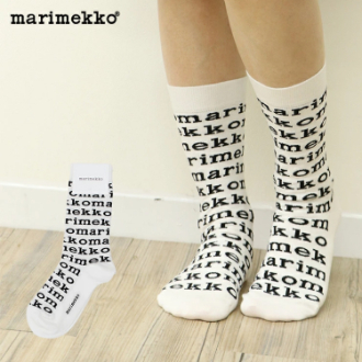 marimekko】マリメッコ ソックス 靴下 Kasvaa Logo 34(34(22.0-23.0cm